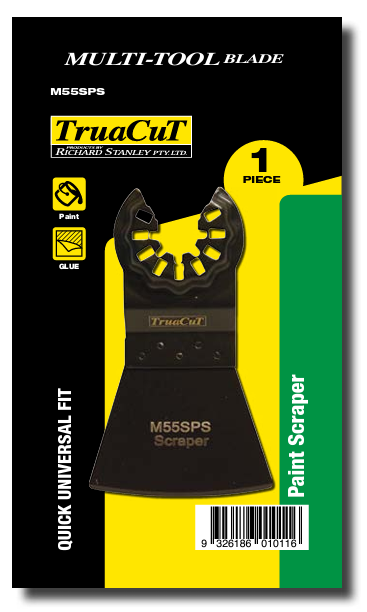 Multitool Blade 55mm Paint Scraper 3pc Set M55SPS by Truacut