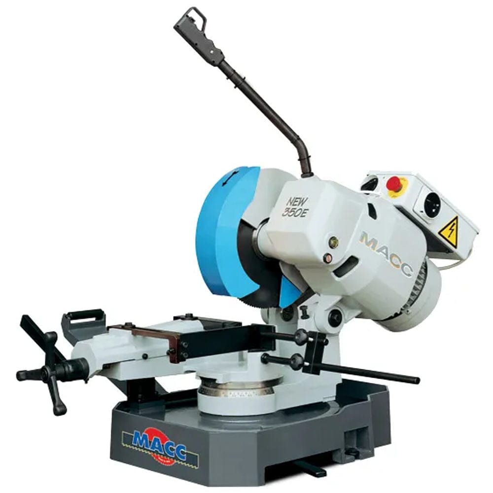 MACC 350mm 20/40RPM Single Vice Cold Saw with Electric Coolant Pump 415V MC-NEW350E-3