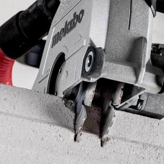 125mm 1900W Wall Chaser MFE40 + 35L M Class Vacuum / Dust Extractor Combo ASR 35 M ACP Combo (AU60010070) by Metabo