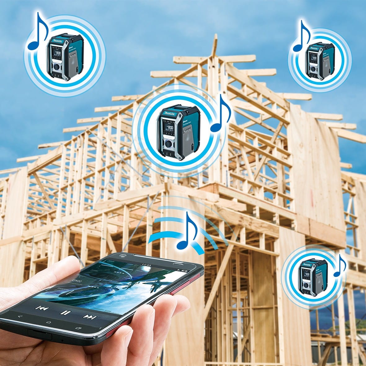 40V Bluetooth Jobsite Radio Bare (Tool Only) MR005GZ by Makita