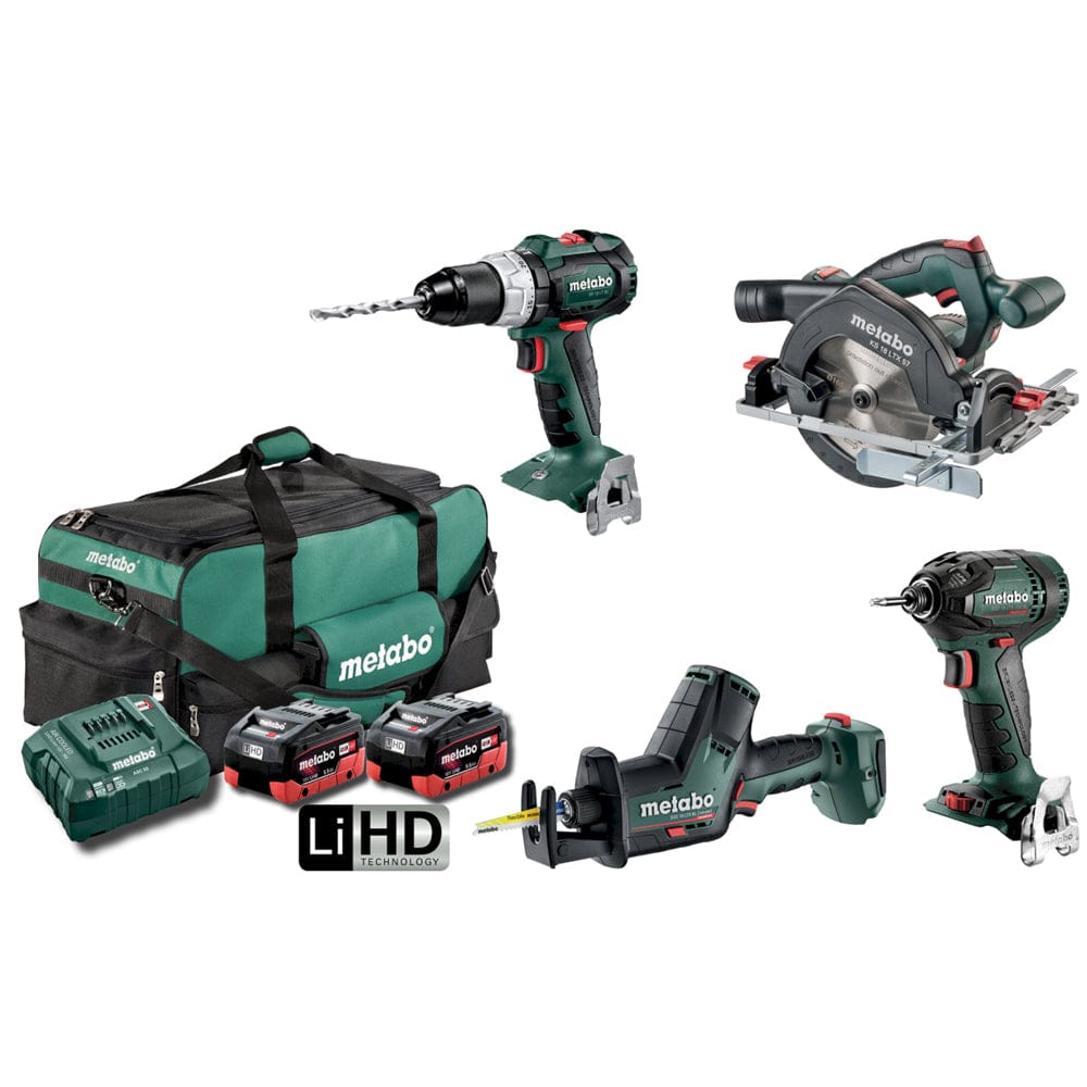 18V 5.5Ah Brushless 4Pce Kit MX4LB2HD5.5CZ (AU68401050) by Metabo