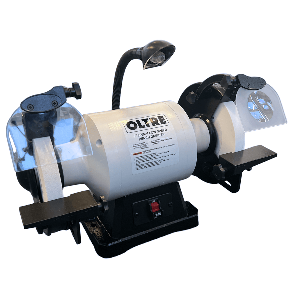 Oltre 200mm (8″) 1HP Low (Slow) Speed Bench Grinder OT-BG-200