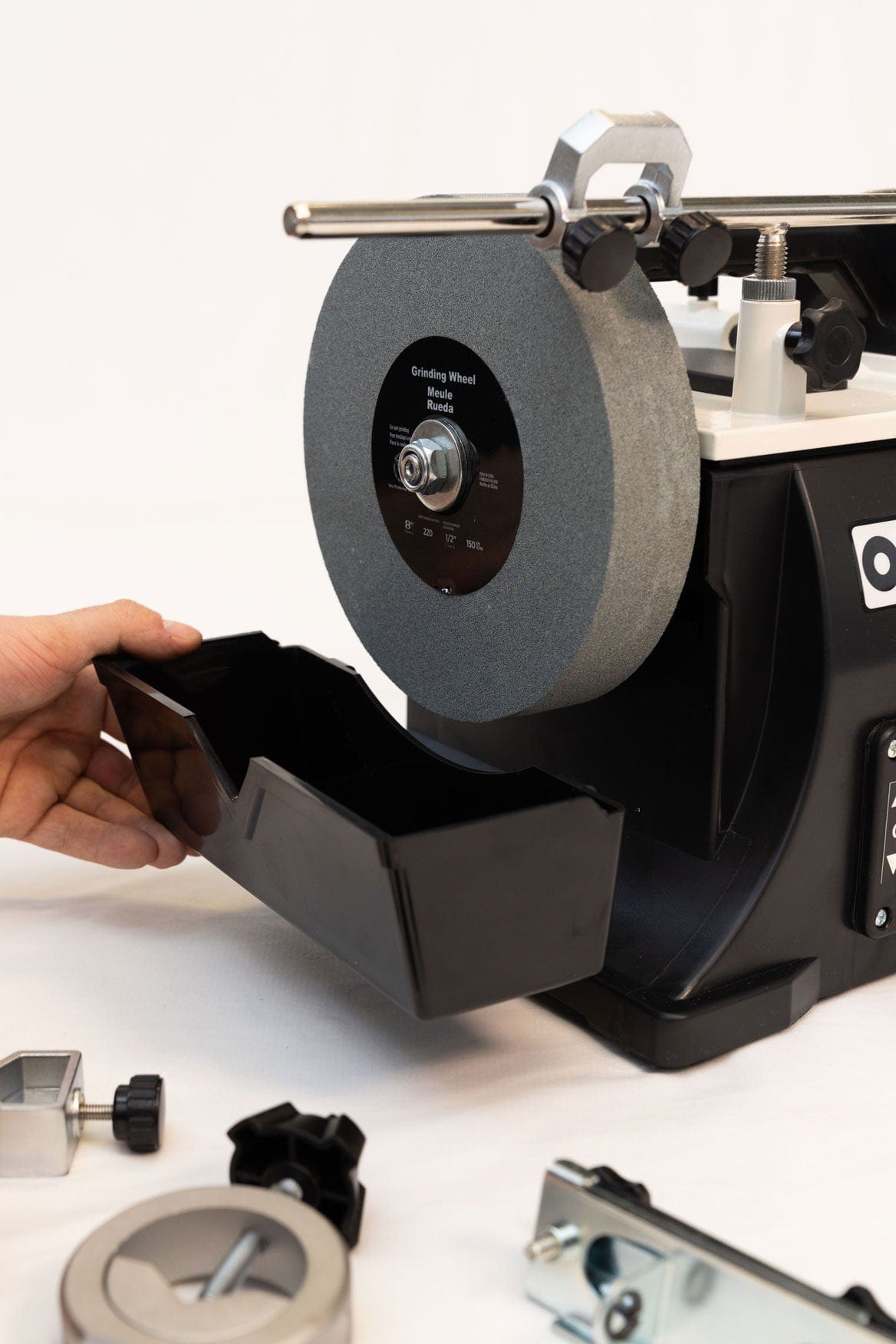 Oltre 200mm (8") Wet Stone / Water Cooled Sharpener & Buffer OT-WSS-200