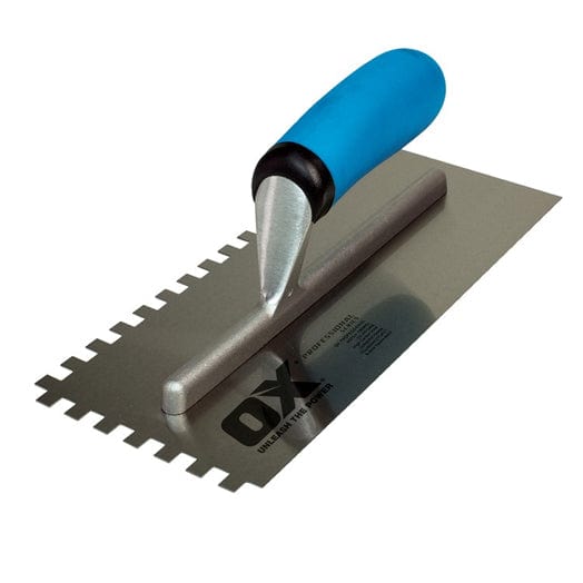 6x6 Notch Trowel OX-P013406 by OX Professional