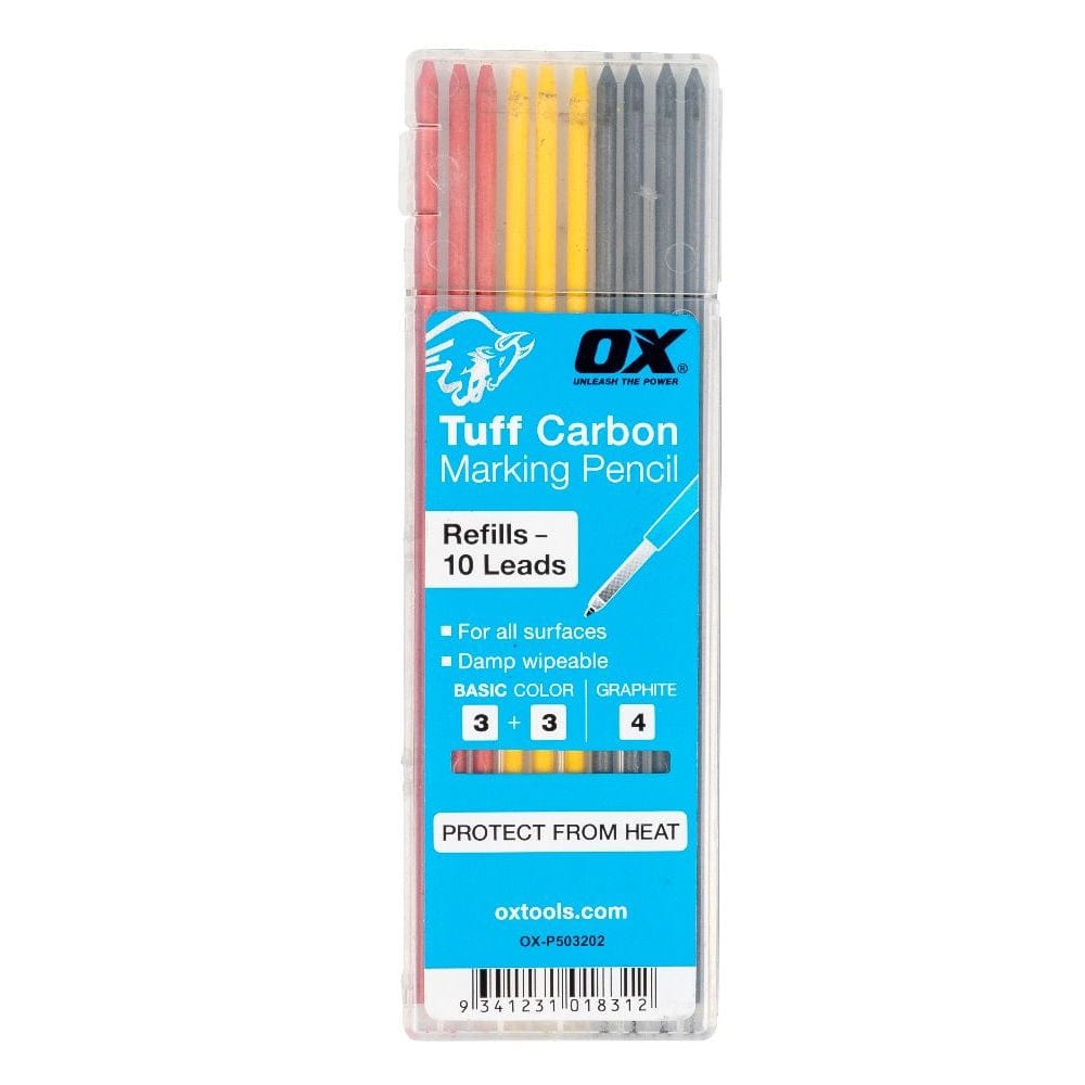 Replacement Carbon Graphite Coloured Multi Pack Lead (10Pce) suit Tuff OX-P503202 by Ox