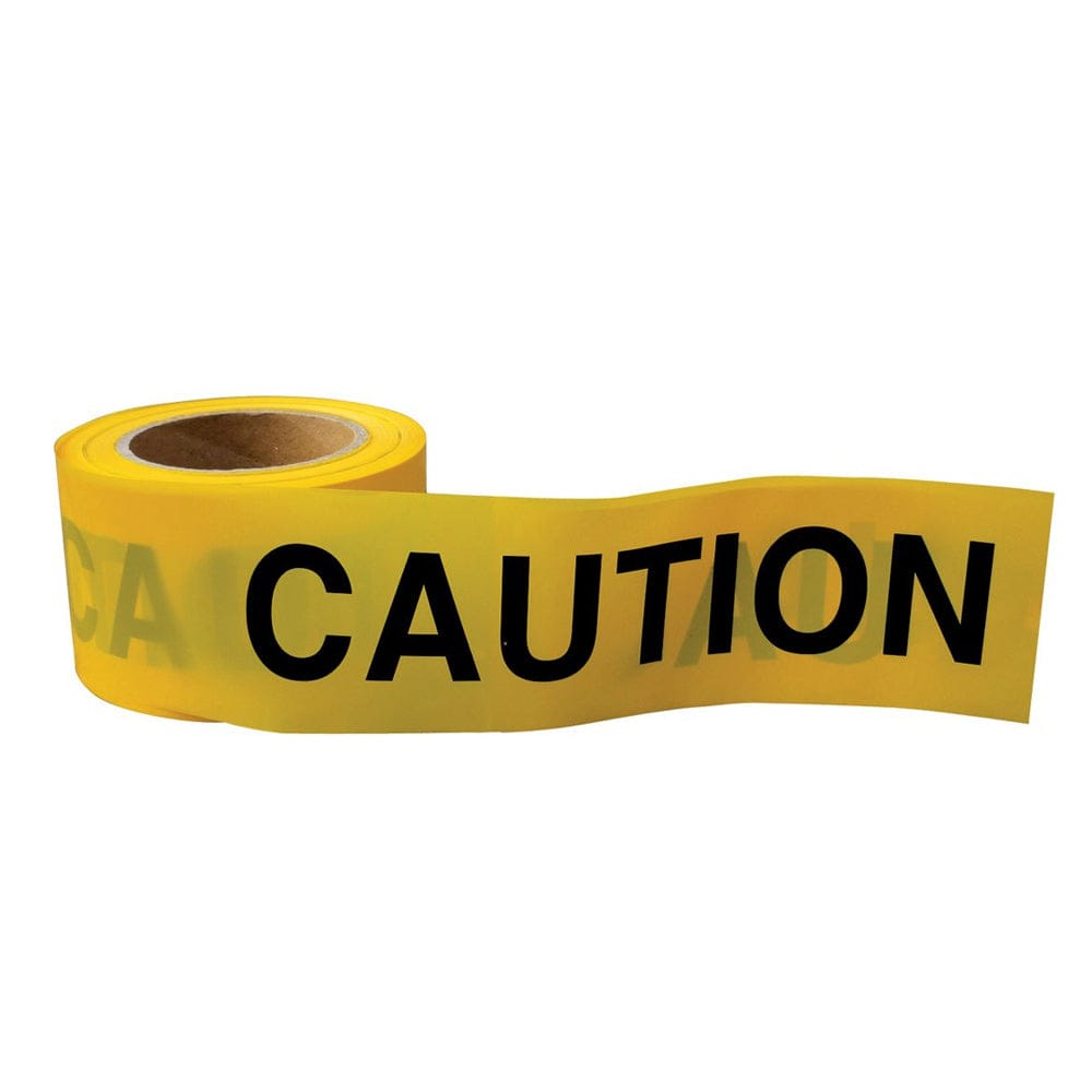 75mm (3") x 100m Single Sided Yellow / Black 'Caution' Barrier Tape OX-S243310 by Ox