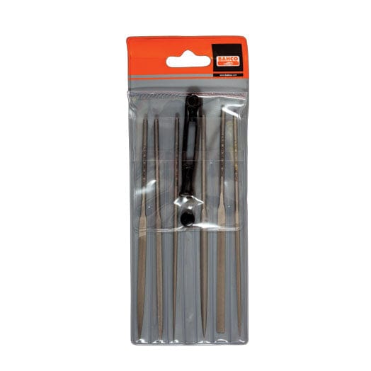 6Pce Needle File Set Smooth Cut Unhandled 160 mm 2-470-16-2-0 by Bahco
