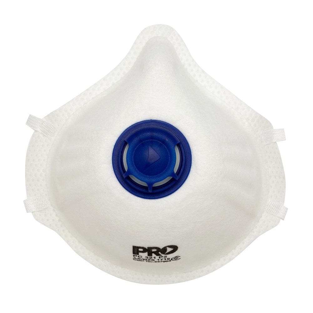 12Pce P2 Filter Dust Masks (With Valve) PC321 by Pro Choice