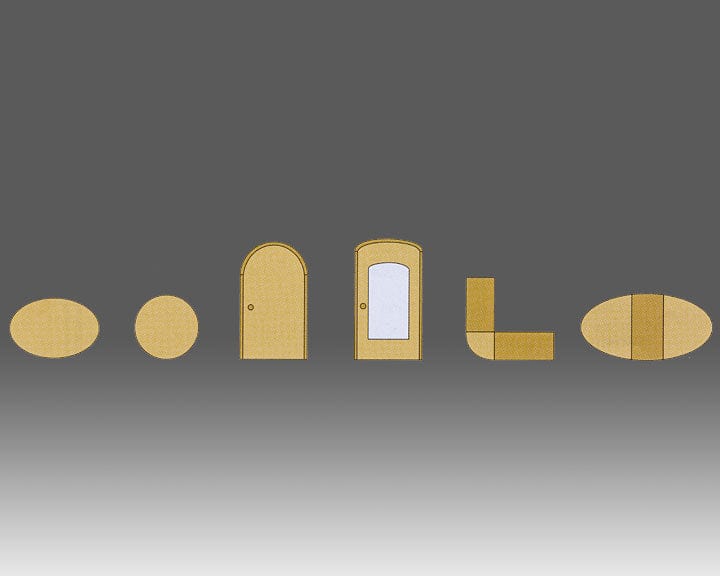 Template for Ellipses and Circles PE60 by Virutex