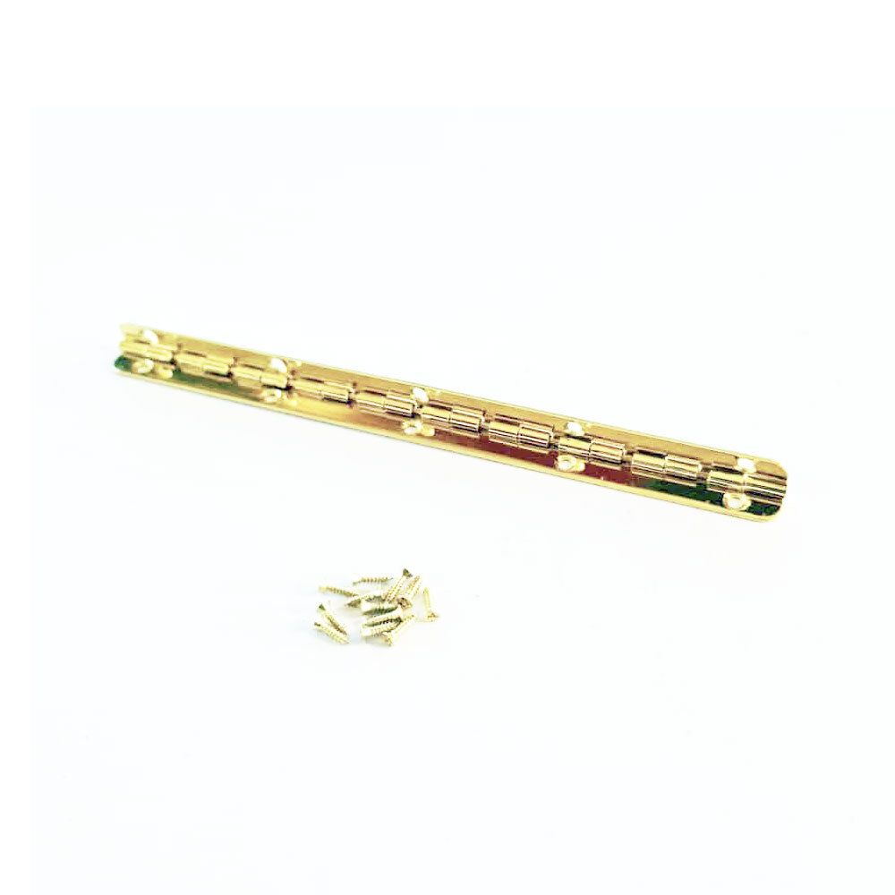 1Pce 150mm Polished Brass Plated 90 Degree Piano Hinge PIANO03