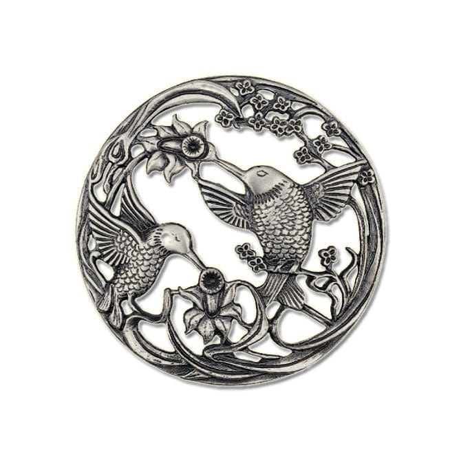 76mm Basket Pattern Pewter Style Pot Pourri Lid