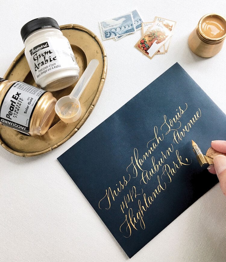 21g 'Brilliant Gold' 656 Pearl Ex Powdered Pigment by Jacquard