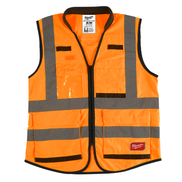 Premium High Visibility Orange Safety Vest by Milwaukee