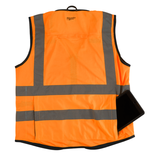 Premium High Visibility Orange Safety Vest by Milwaukee