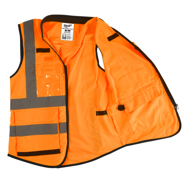 Premium High Visibility Orange Safety Vest by Milwaukee