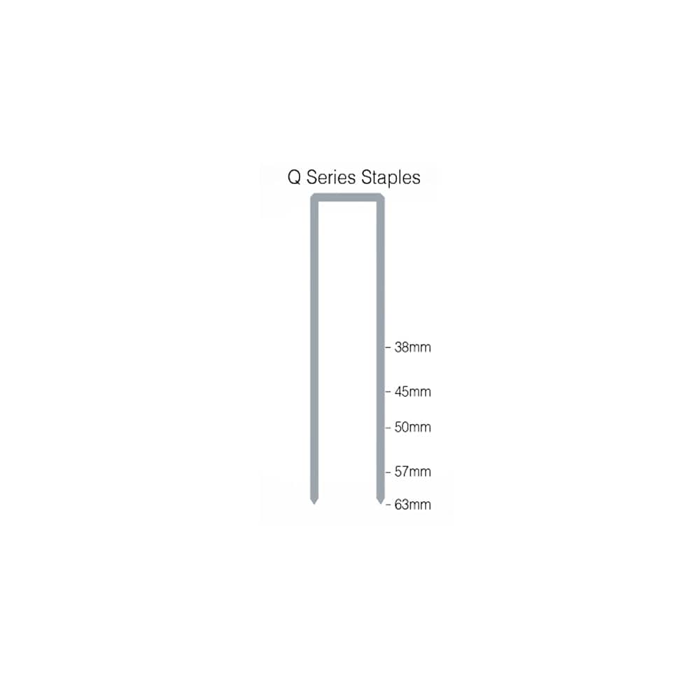 5000Pce Q Series 38mm Staples Galvanised Zinc Plated Q17BAB by Senco