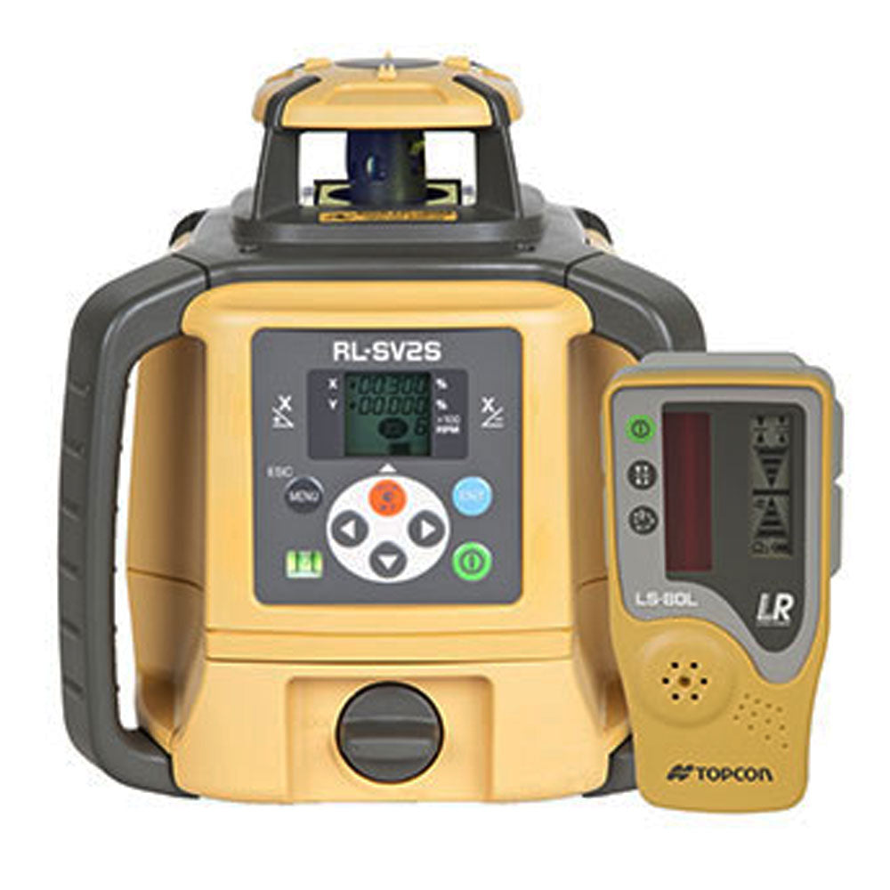 Red Beam Automatic Self Levelling Multi-Purpose Surveying / Construction Rotary Laser Level with Rechargeable Battery RL-SV2S by Topcon