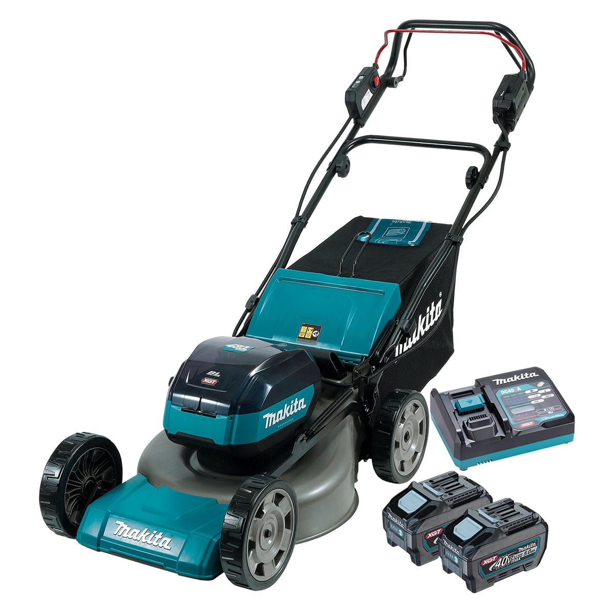 Makita 40V Max Brushless Self Propelled 480mm Lawn Mower Kit LM001GT203