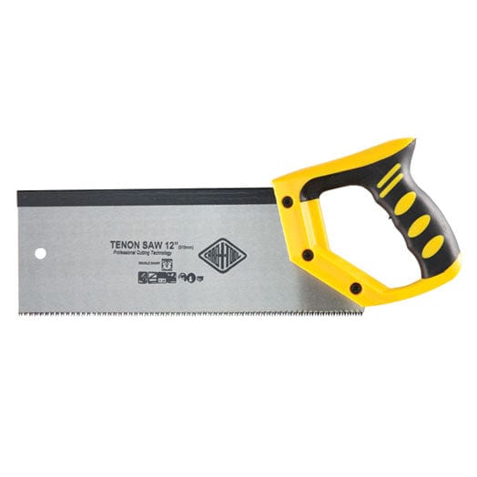 300mm (12") Tenon Saw with Plastic Backed Blade and Plastic Handle S12HP1212 by Carbitool