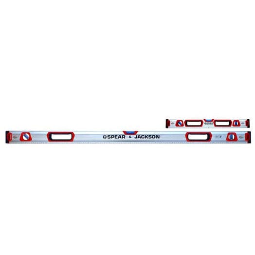 2Pce 600mm + 2000mm Professional Box Level Twin Pack SJ-PRL2P by Spear & Jackson