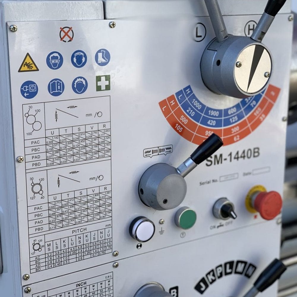 Metal Centre Lathe 1000mm (40") Centres 356mm Swing 415V SM-1440B by Steelmaster Engineering