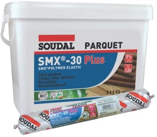 18kg (3 x 6kg Foil Bag) Timber Flooring Adhesive SMX®-30 Plus by Soudal