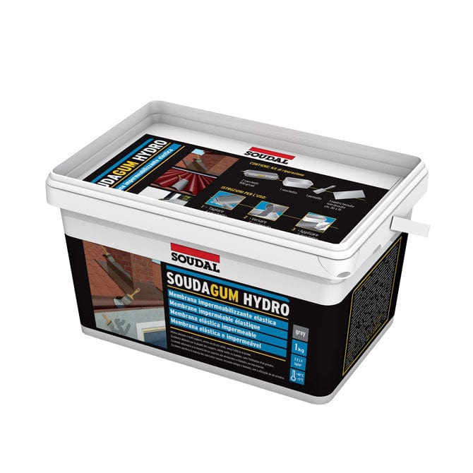 1kg Tub of Soudagum Hydro in Grey 134553 by Soudal