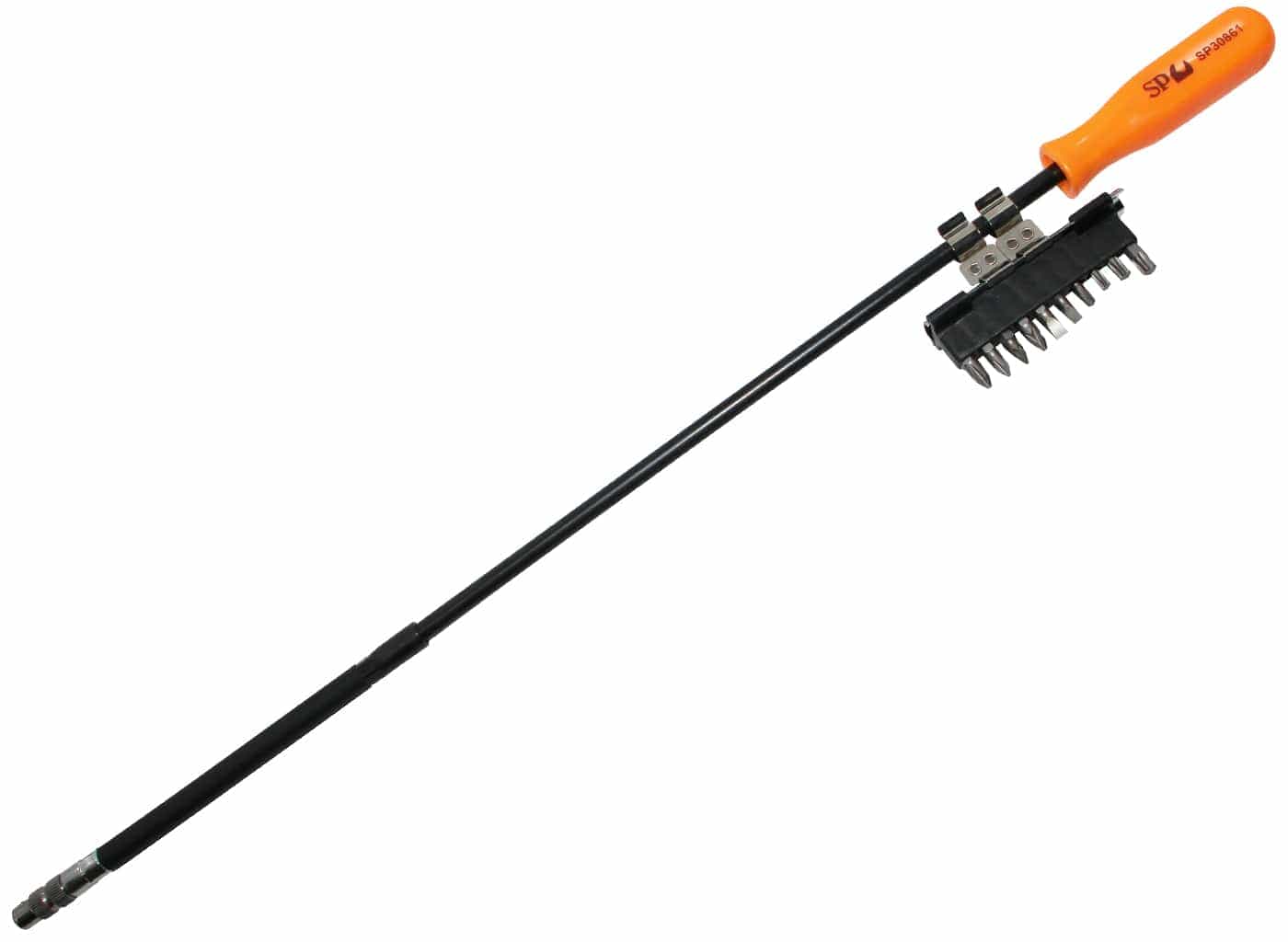 Half-Flexible Hose Clip Nut Driver - 1/4" Hex Bit 11Pce Set SP30861 by SP Tools
