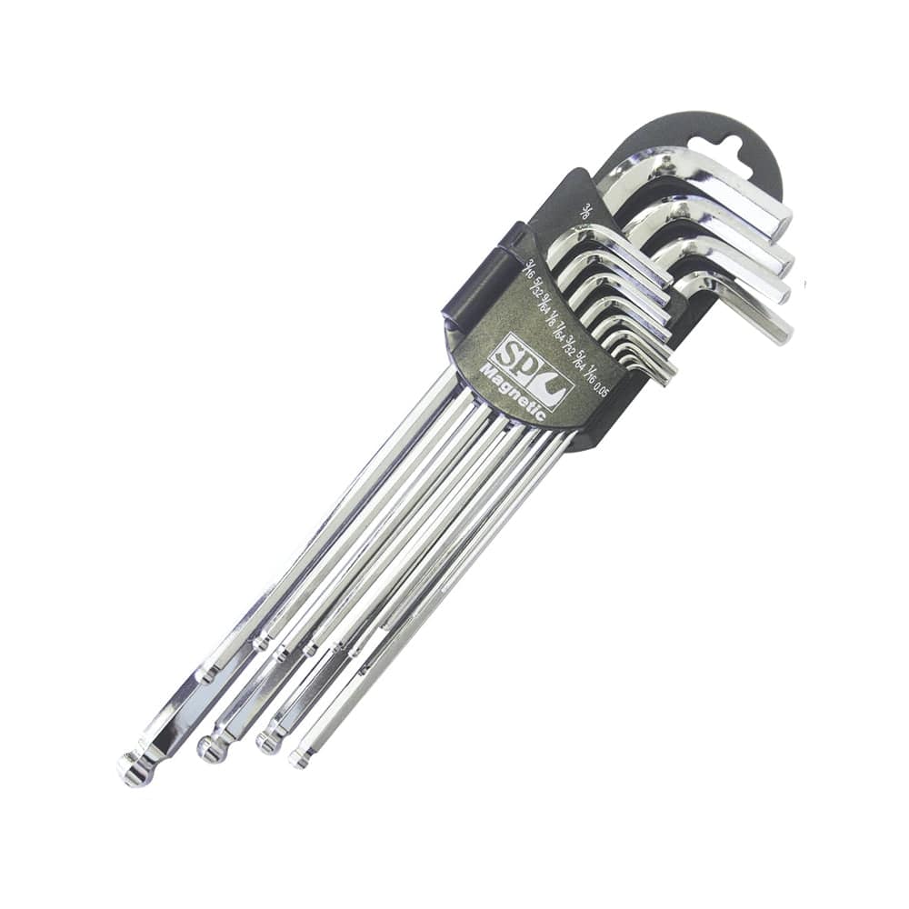 13Pce Magnetic Ball Drive Imperial Hex Key Set SP34522 by SP Tools
