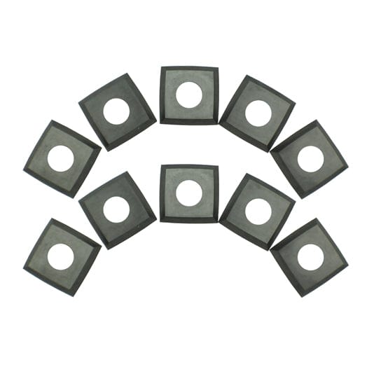 ToughCut 15mm x 15mm x 2.5mm R100 30Deg 4 Sided TCT Insert Blade (10Pce) suit Spiral Cutter Head