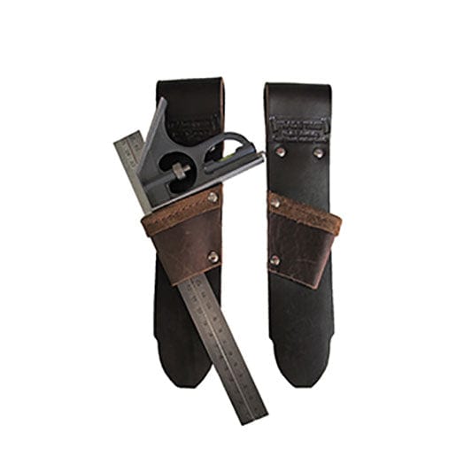 Tunnelled Leather Square Holder