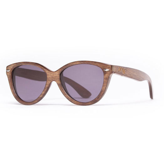 Mccall Stained Bamboo Wood Grey Sunglasses by Proof