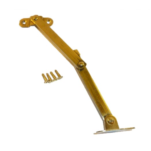 5Pce 160mm Solid Brass Long Heavy Duty Folding Box Stay STAY02