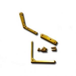 5 Pairs of 6 x 35mm Brass Plated Hinge Strap STRAP02 by Hardware for Creative Finishes