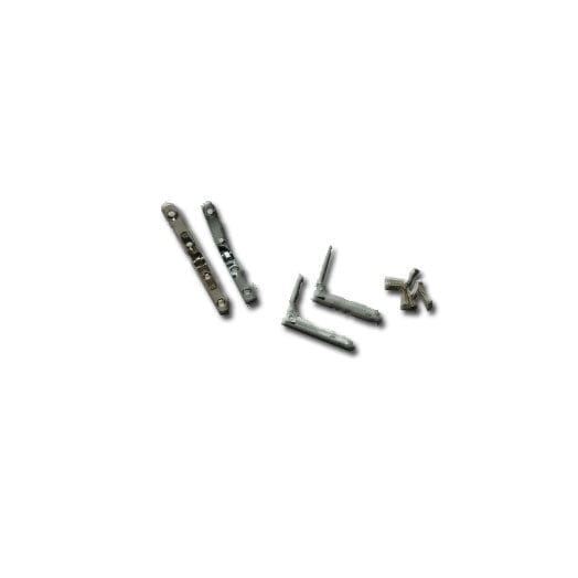 6 x 35mm Chrome Plated Hinge Strap STRAP07 by Hardware for Creative Finishes