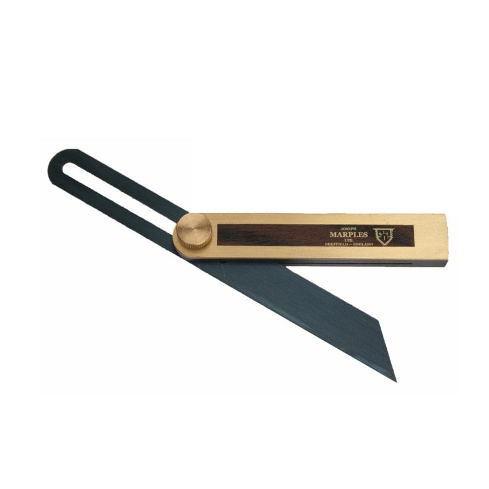 230mm (9") Rosewood / Walnut 'Trial 1' Sliding Bevel with Brass Thumbscrew Locking Nut T20 by Joseph Marples