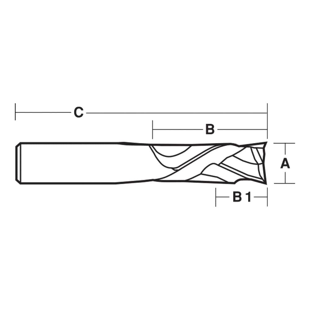 2 Flute Compression Router Bit by Carbitool