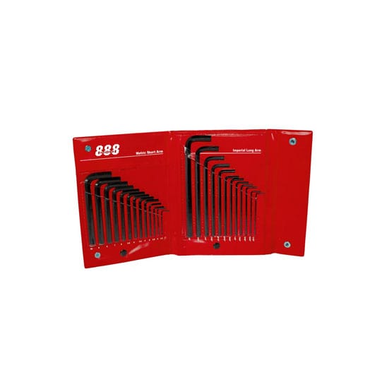 25 Piece Metric/SAE Imperial Key Set by 888