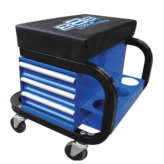 Blue 3 Drawer Creeper Seat T8R58 by 888
