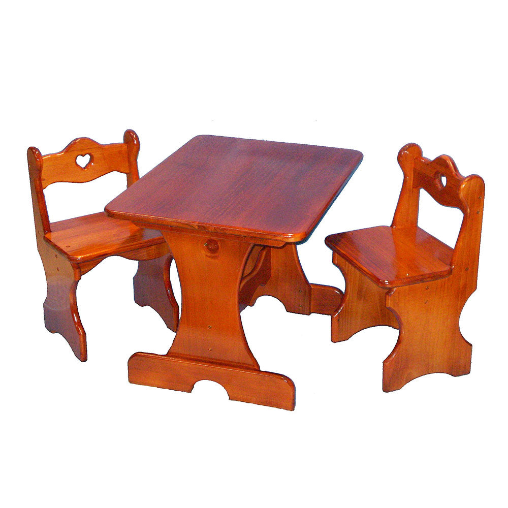 Heart table on sale and chair set