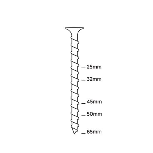 Box of 1000 32mm 6G-11 PH2 Yellow Zinc Collated Screws 06A32MYA by Senco