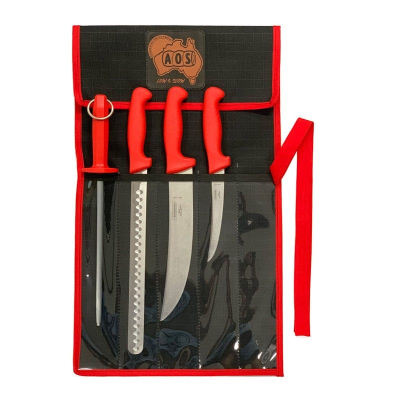 4Pce Tramontina Low & Slow BBQ Knife Set TRKPLS by AOS