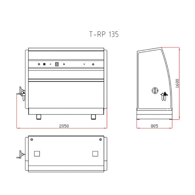 Nib Roller Press with Heater 1300mm 240V T-RP135 by Turanlar
