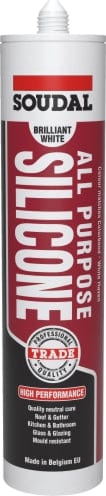 Soudal 300ml Cartridge of All Purpose Silicone