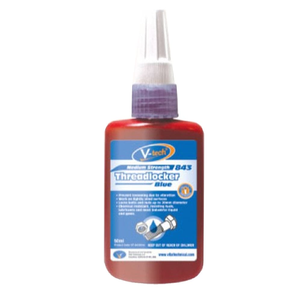 Threadlocker High Strength (50ml) Red 843 VT84350 by V-Tech