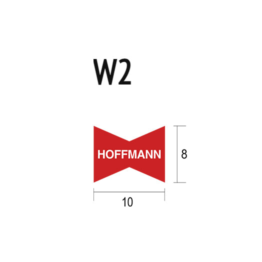 W2 (8mm x 10mm) x 38mm White Dovetail Keys (1000Pce) W9203800 by Hoffmann