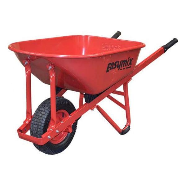 99L Steel Tray Wide Wheel Steel Handle Heavy Duty Wheelbarrow W566S by Easymix
