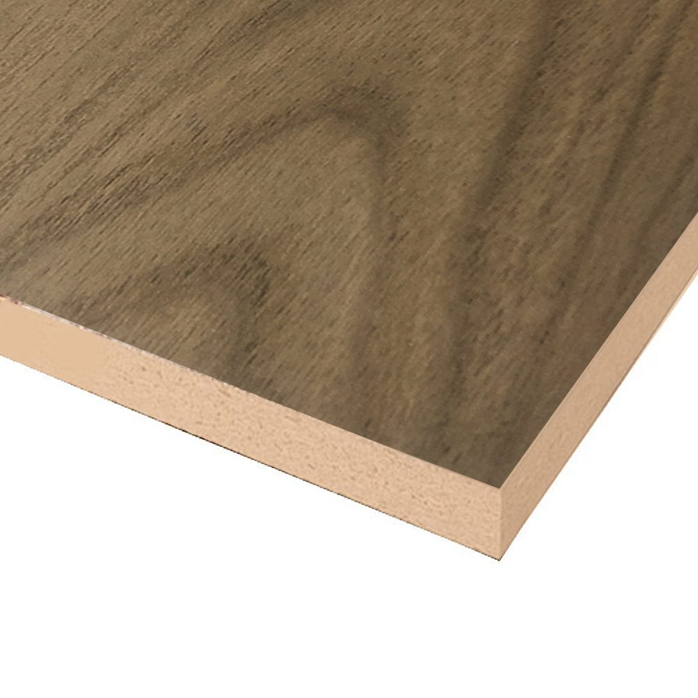Tough Board Faux Walnut Melamine / MDF 2 Sided 2440mm x 1220mm x 16mm Ancona JACR1054