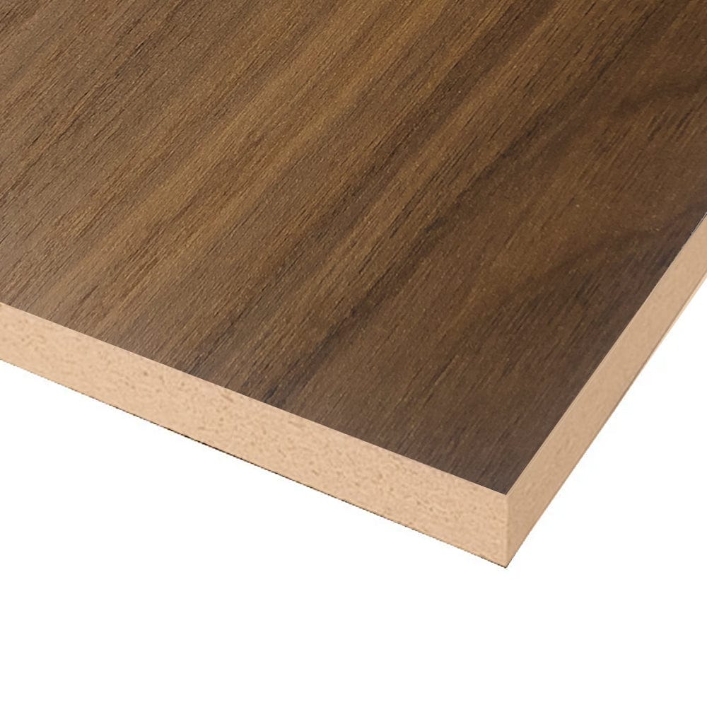 Tough Board Faux Walnut Melamine / MDF 2 Sided 2440mm x 1220mm x 16mm Ancona JACR1055