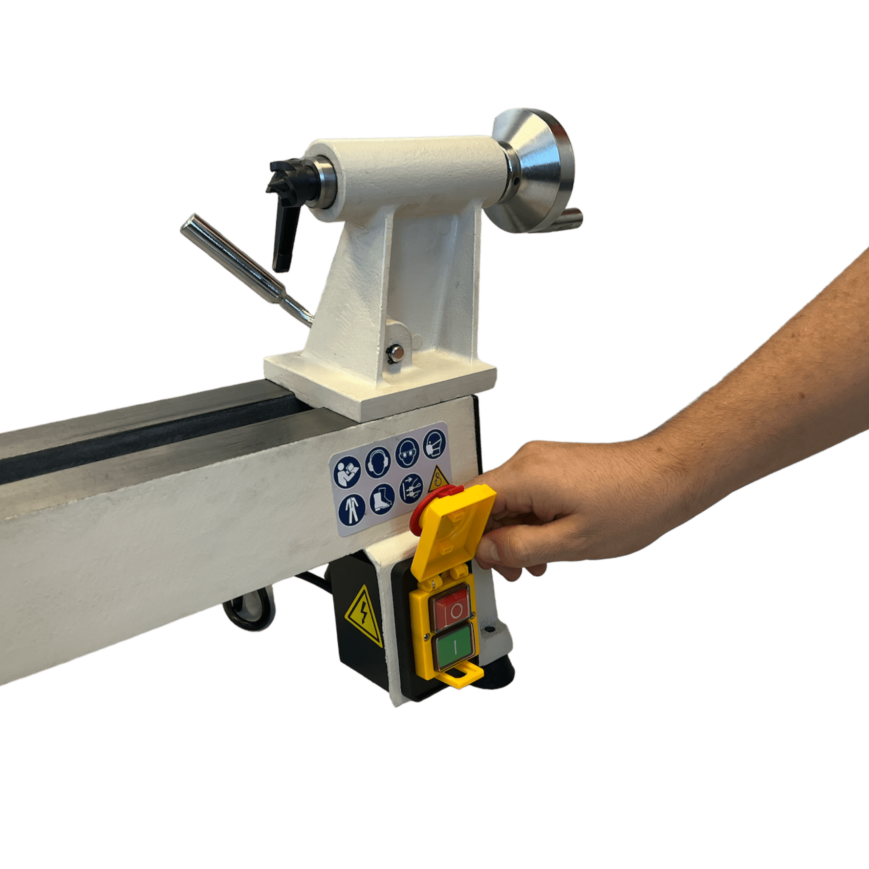 Oltre 254mm (10") Swing x 460mm (18") Between Centres Woodturning Mini-Midi Economy Bench Lathe 0.5HP 240V OT-WL460-10